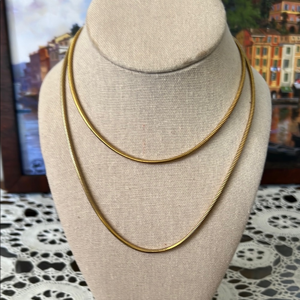 Vintage Carolee Friedlander Gold Tone Necklace With Free Pendant 13$